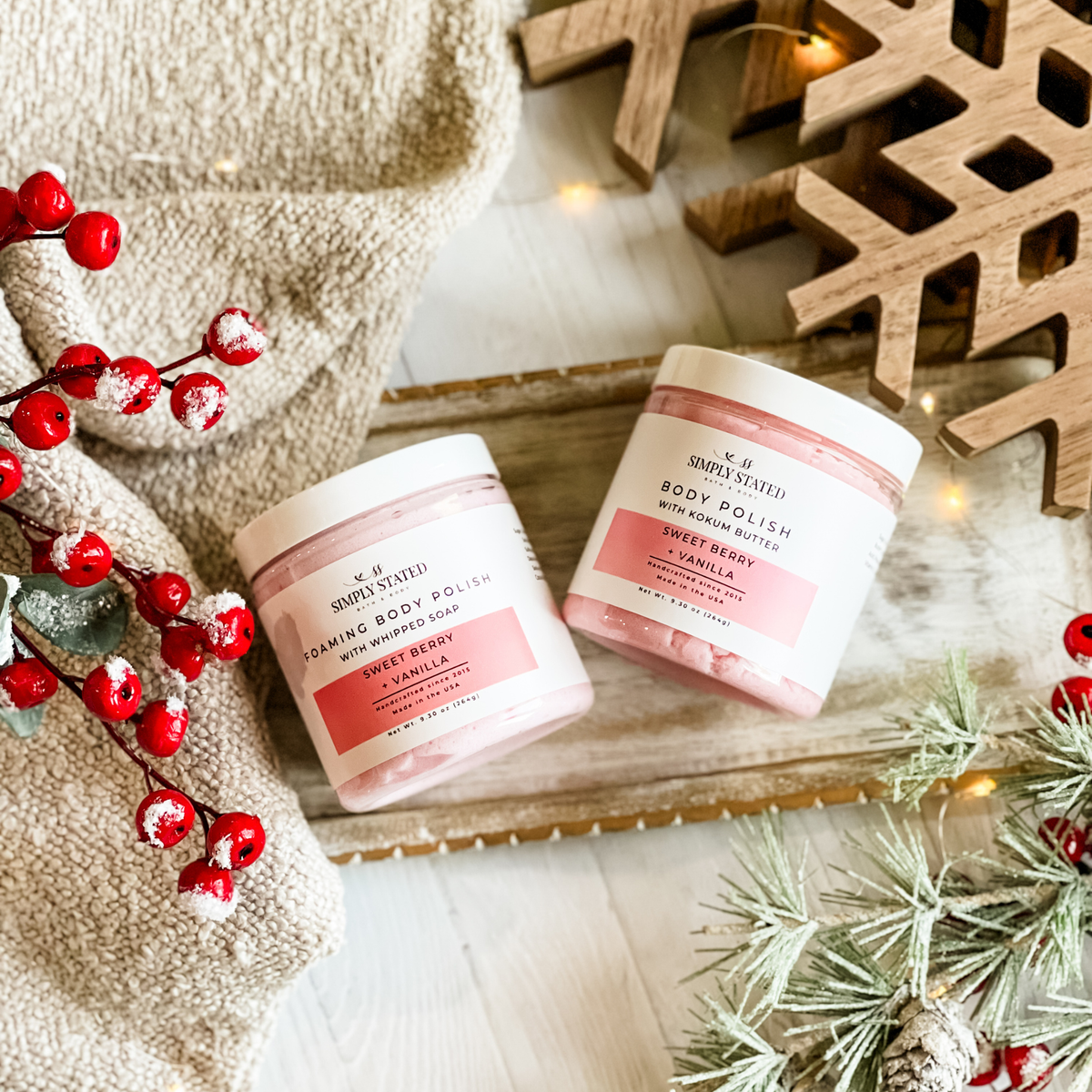 Sweet Berry + Vanilla Foaming Body Polish