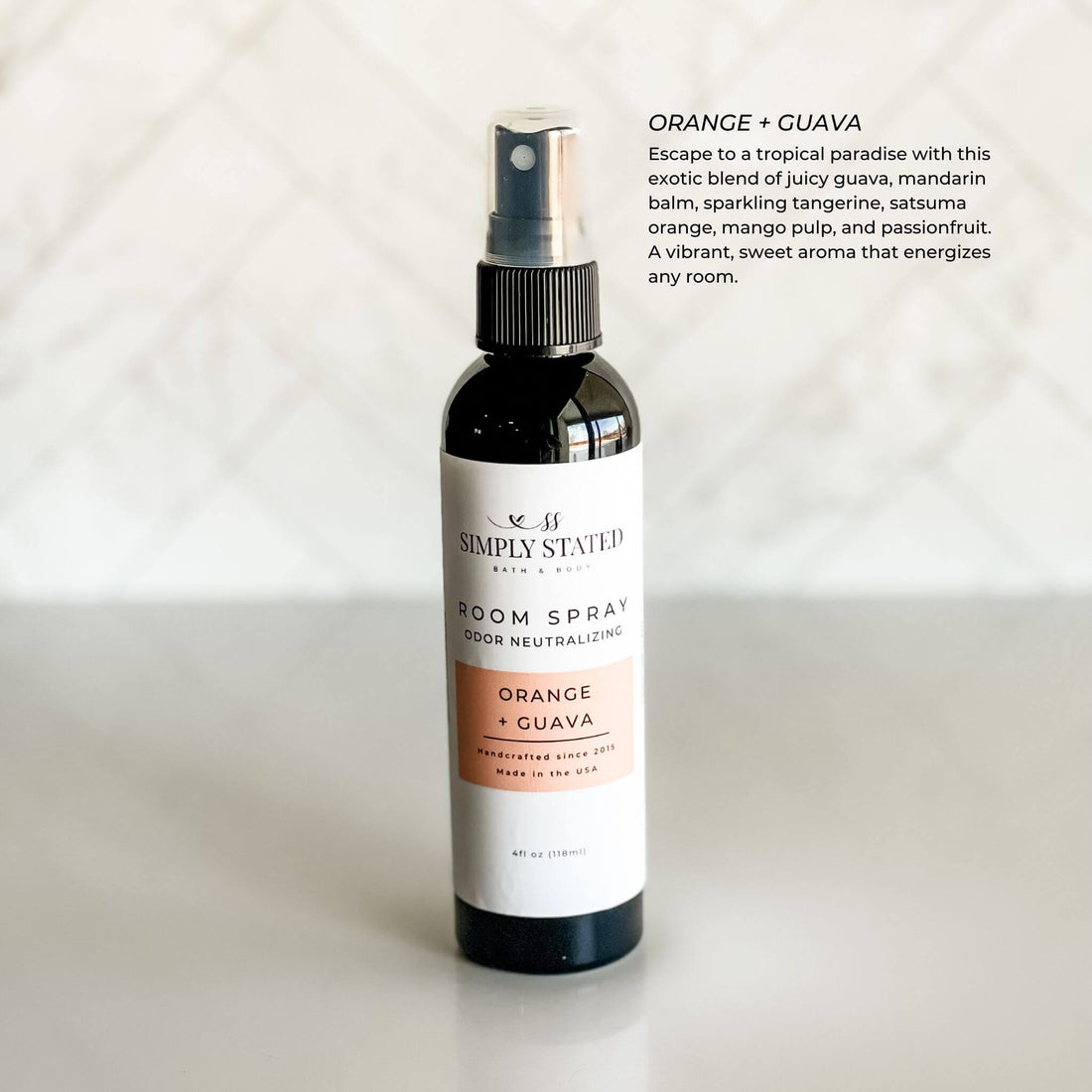 Simply Stated Creations Air Fresheners Orange + Guava Odor Neutralizing Room Spray