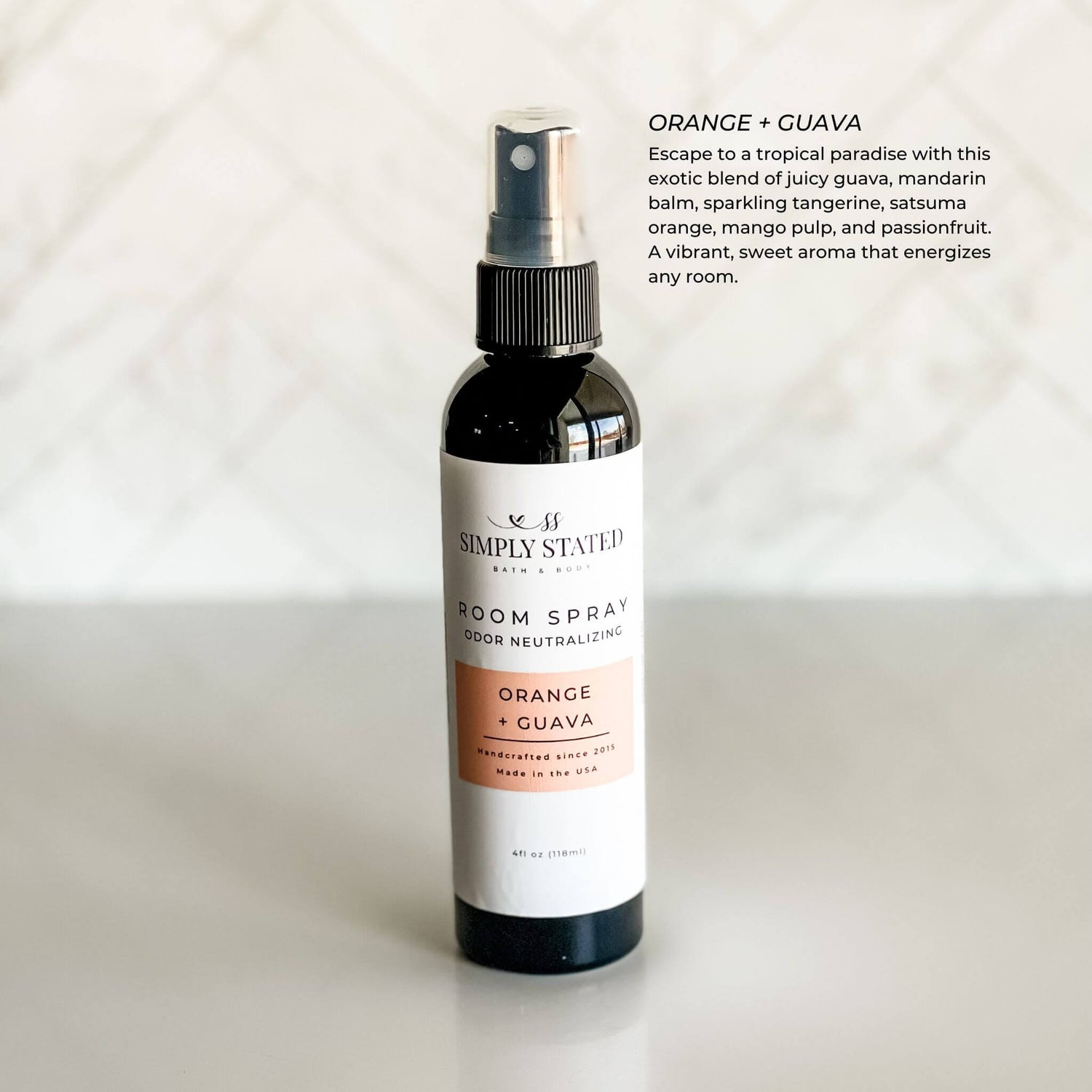 Simply Stated Creations Air Fresheners Orange + Guava Odor Neutralizing Room Spray