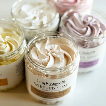 Simply Stated Creations Body Cleansers Warm Vanilla + Sugar Whipped Soap