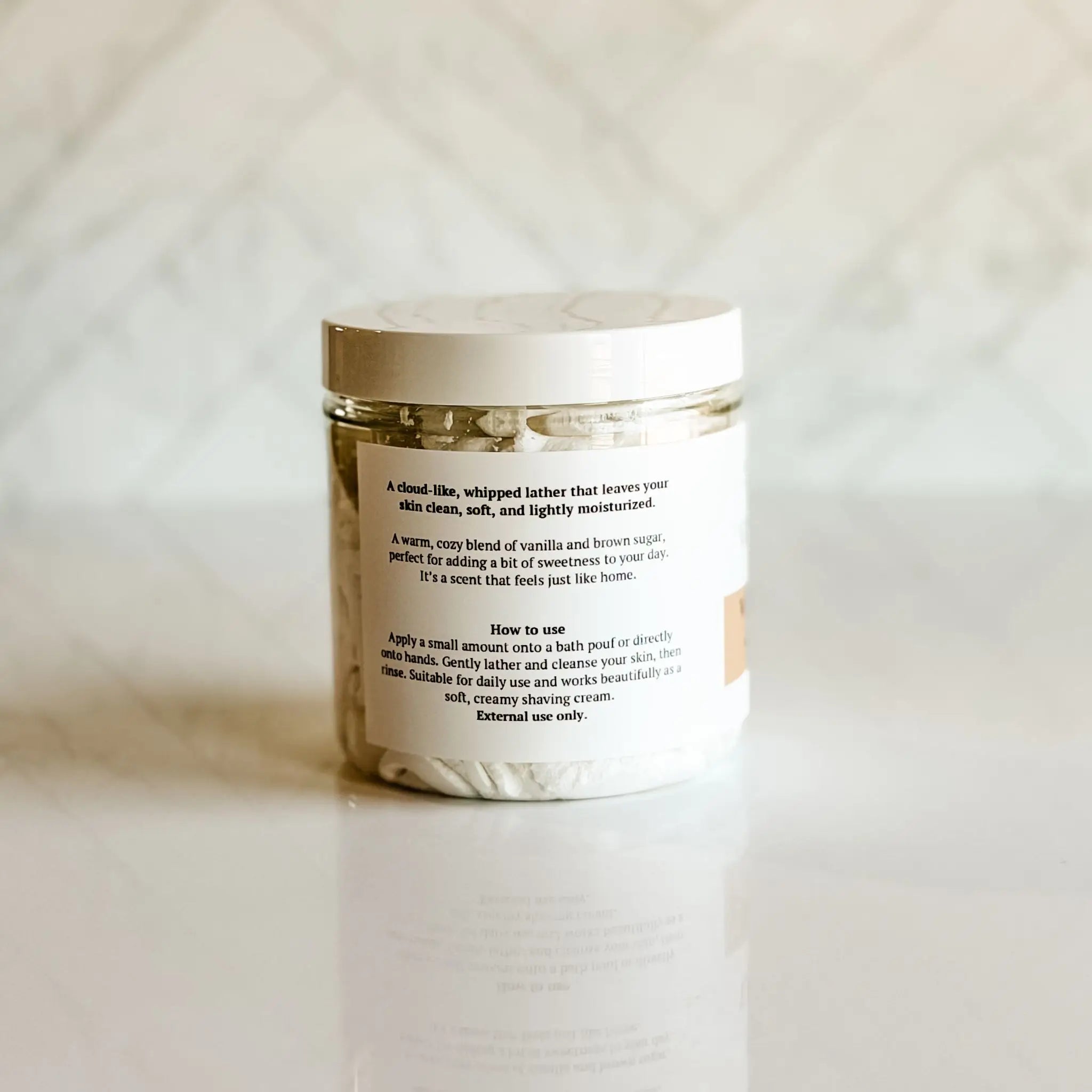 Simply Stated Creations Body Cleansers Warm Vanilla + Sugar Whipped Soap