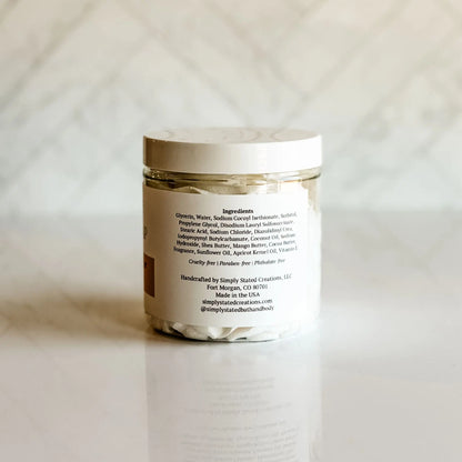 Simply Stated Creations Body Cleansers Warm Vanilla + Sugar Whipped Soap