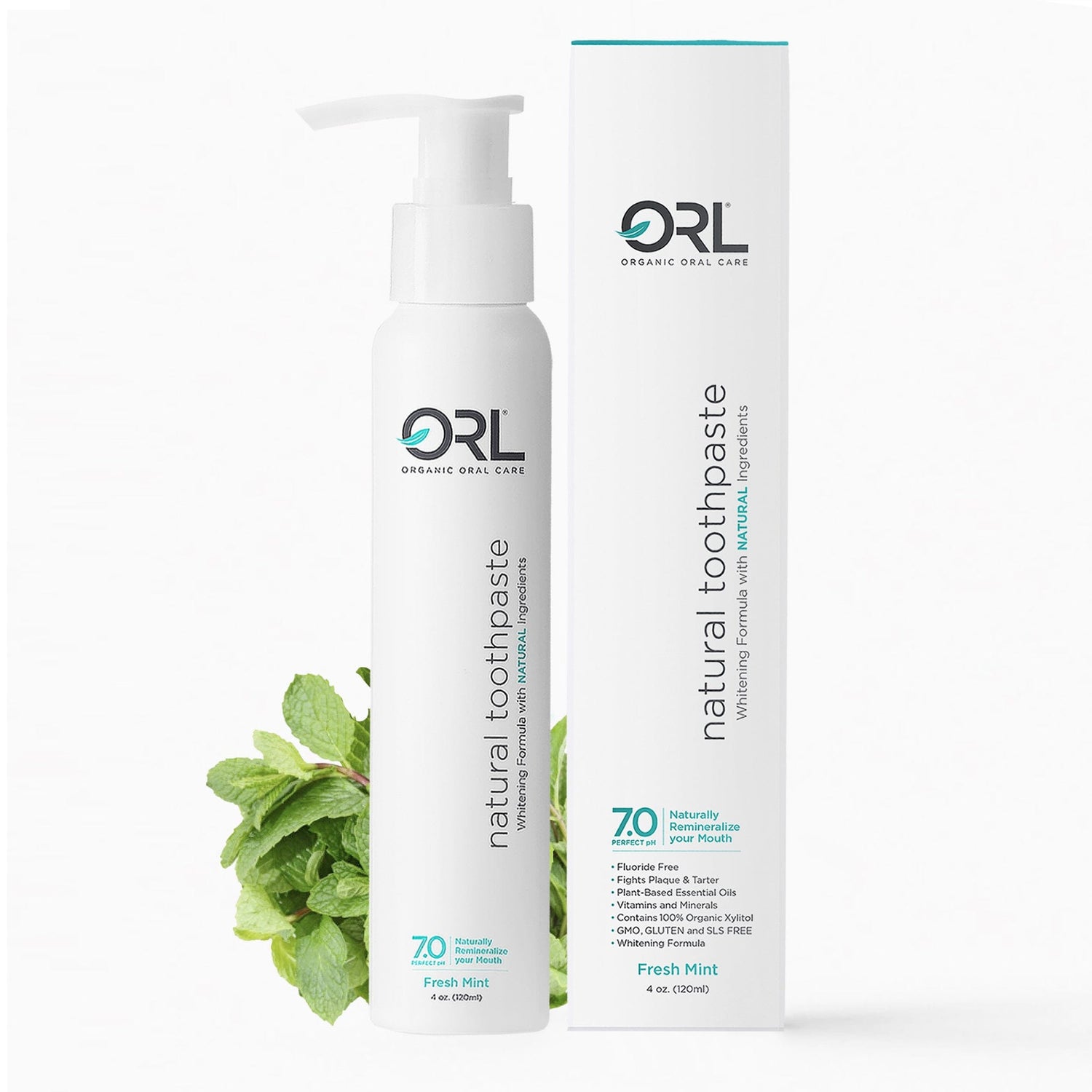 ORL Toothpaste Fresh Mint Single Fresh Mint Natural Hydroxyapatite Toothpaste