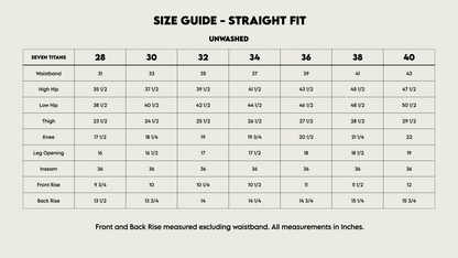 Seven Titans  Straight Fit - Raw Selvedge, Proximity Manufacturing