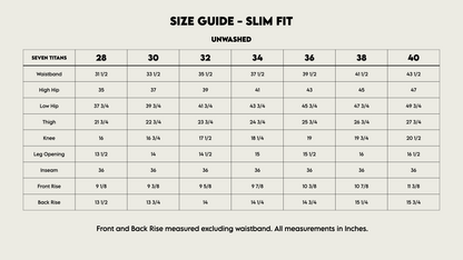 Seven Titans Slim Fit - Raw Selvedge, Proximity Manufacturing