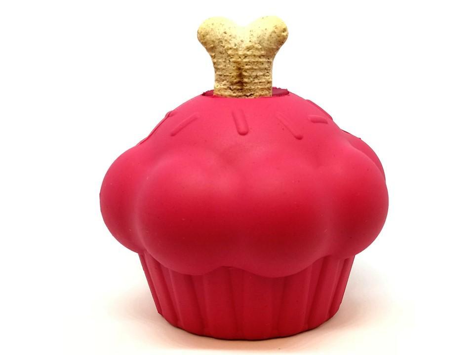 Cupcake eDispenser - Durable Rubber Chew Toy &amp; Treat Dispenser | USA Made