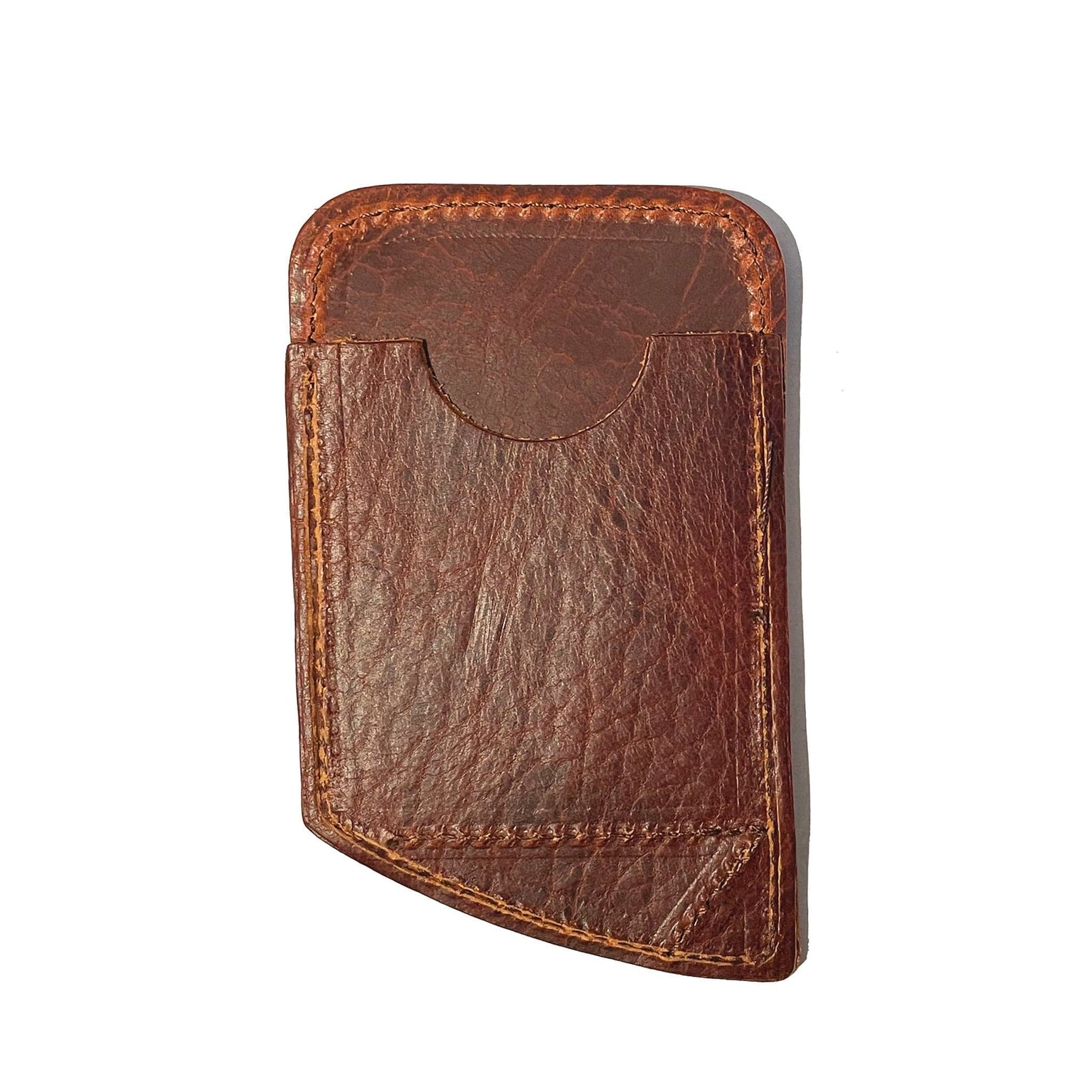 Rogue Industries Wallet Brown Bison Slim Leather Card Carrier