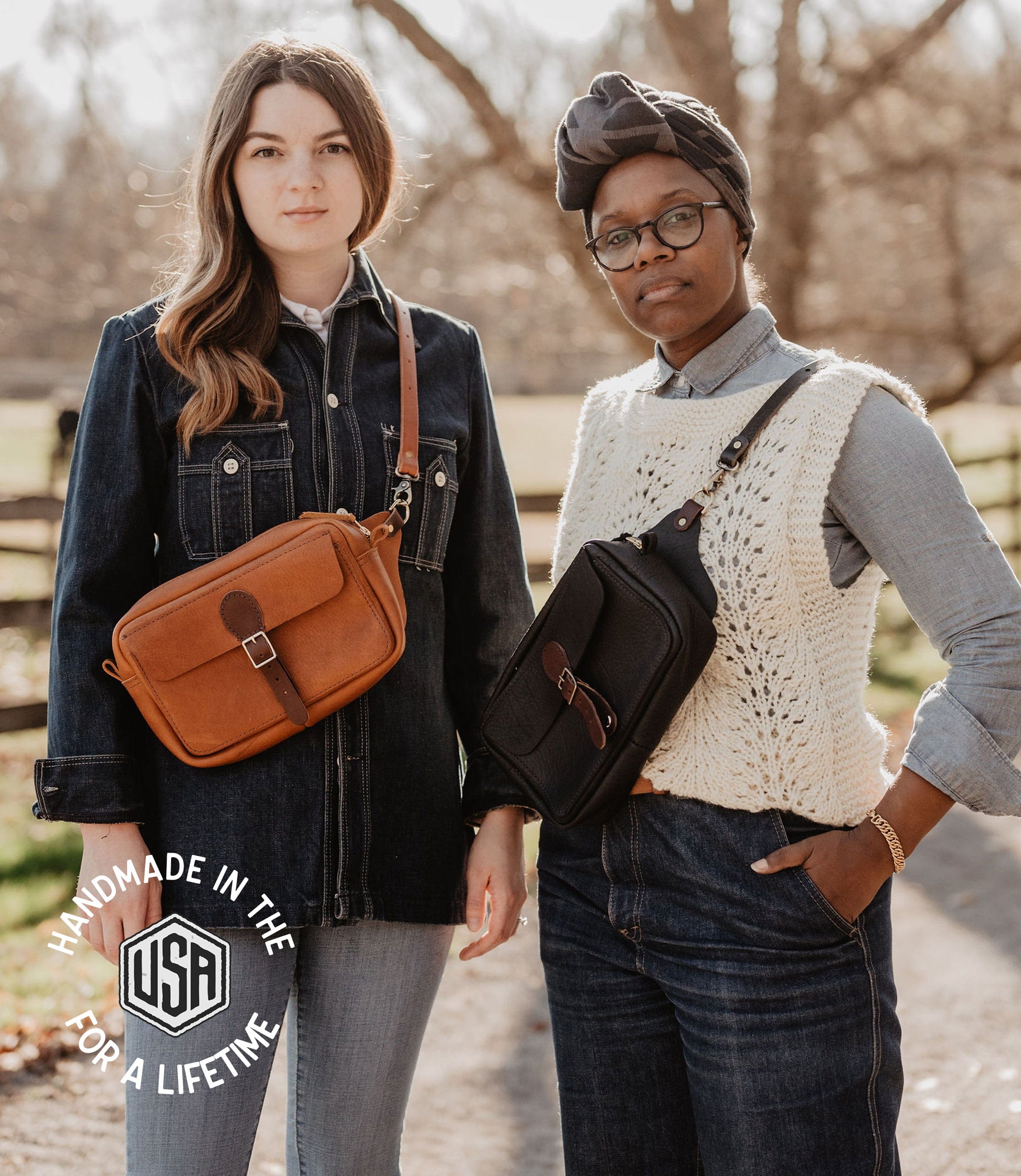 The Local Branch Leather Vagabond Sling Pack - USA Made