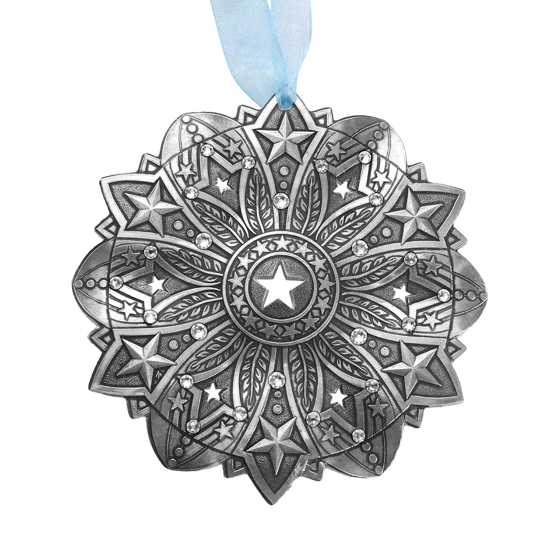 Snow Crystal 2026- Star Spangled Ornament (Aluminum)