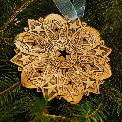 Snow Crystal 2026- Star Spangled Ornament (Bronze)