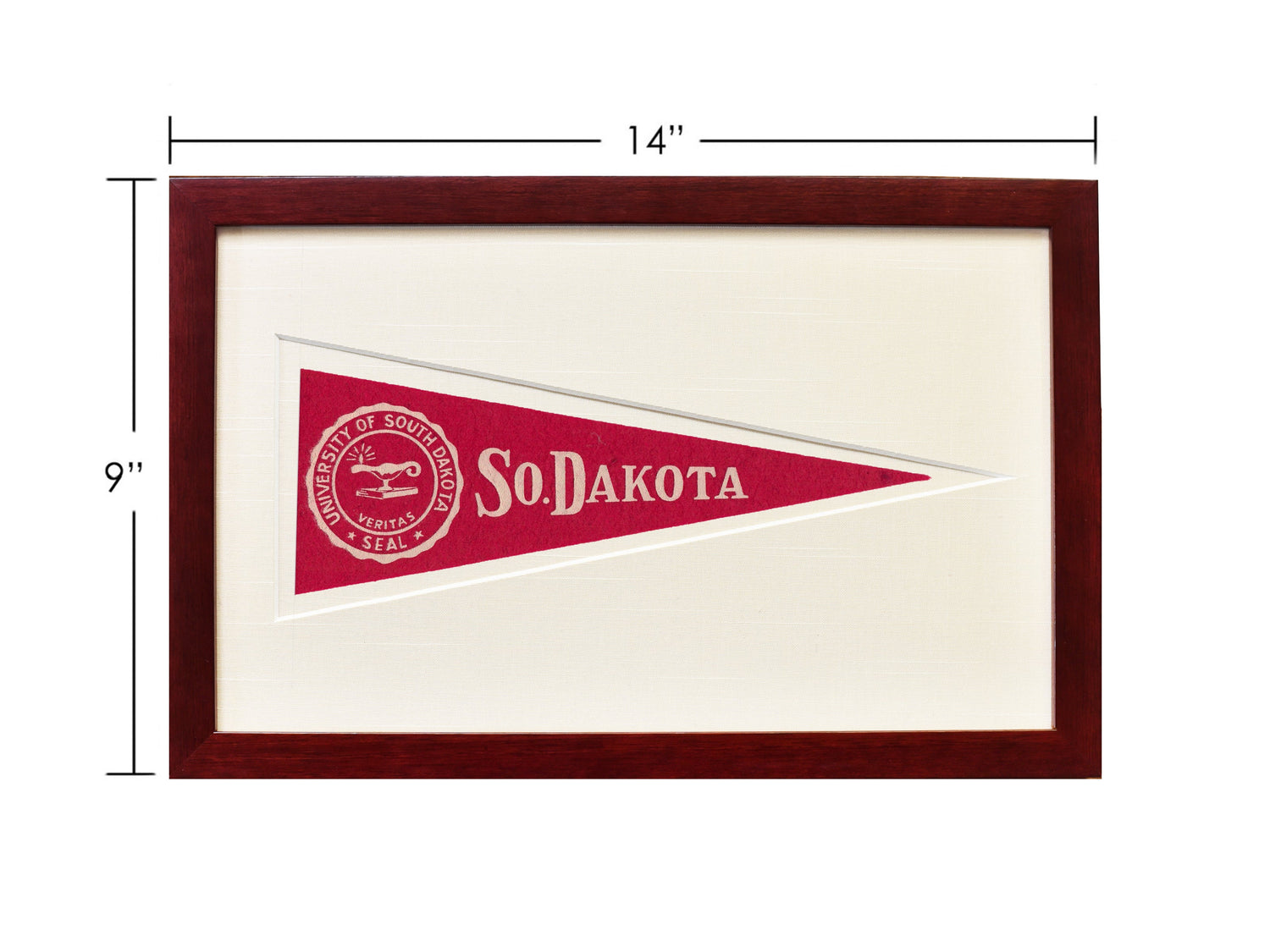 Vintage University of South Dakota Hormel Pennant