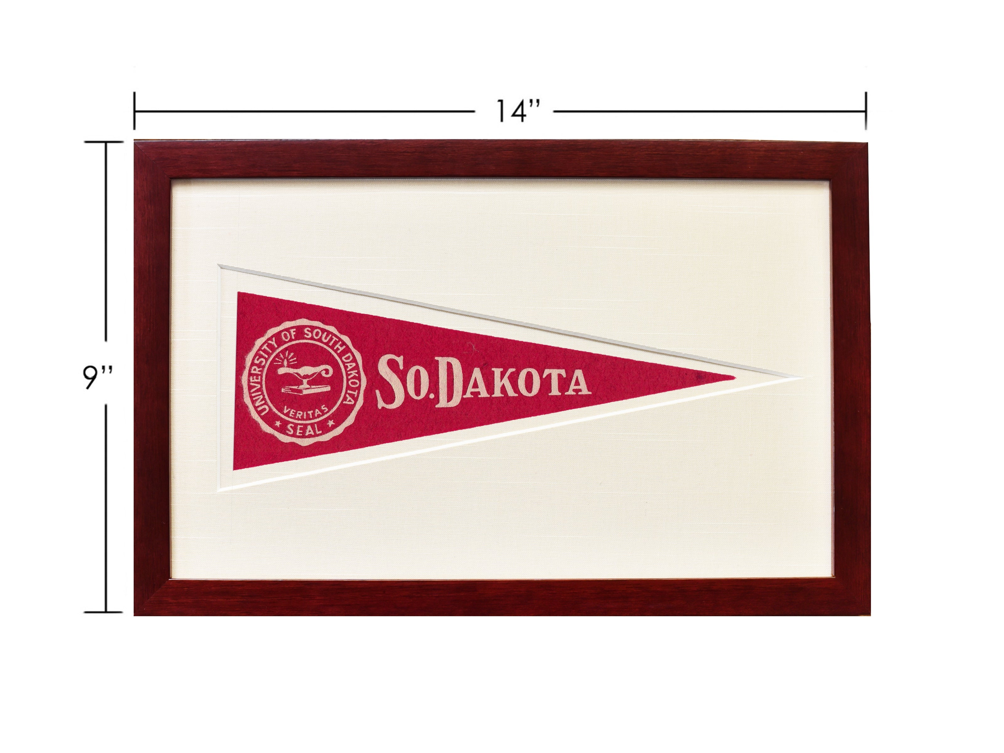Vintage University of South Dakota Hormel Pennant