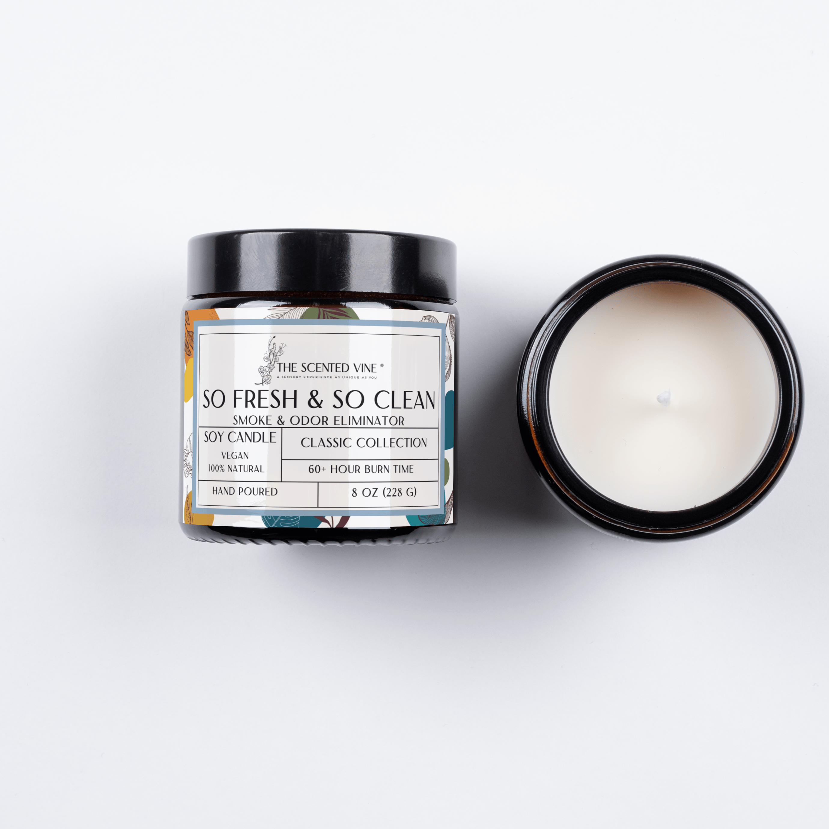 The Scented Vine Candle So Fresh &amp; So Clean Candle (Smoke and Odor Eliminator) Soy Candle