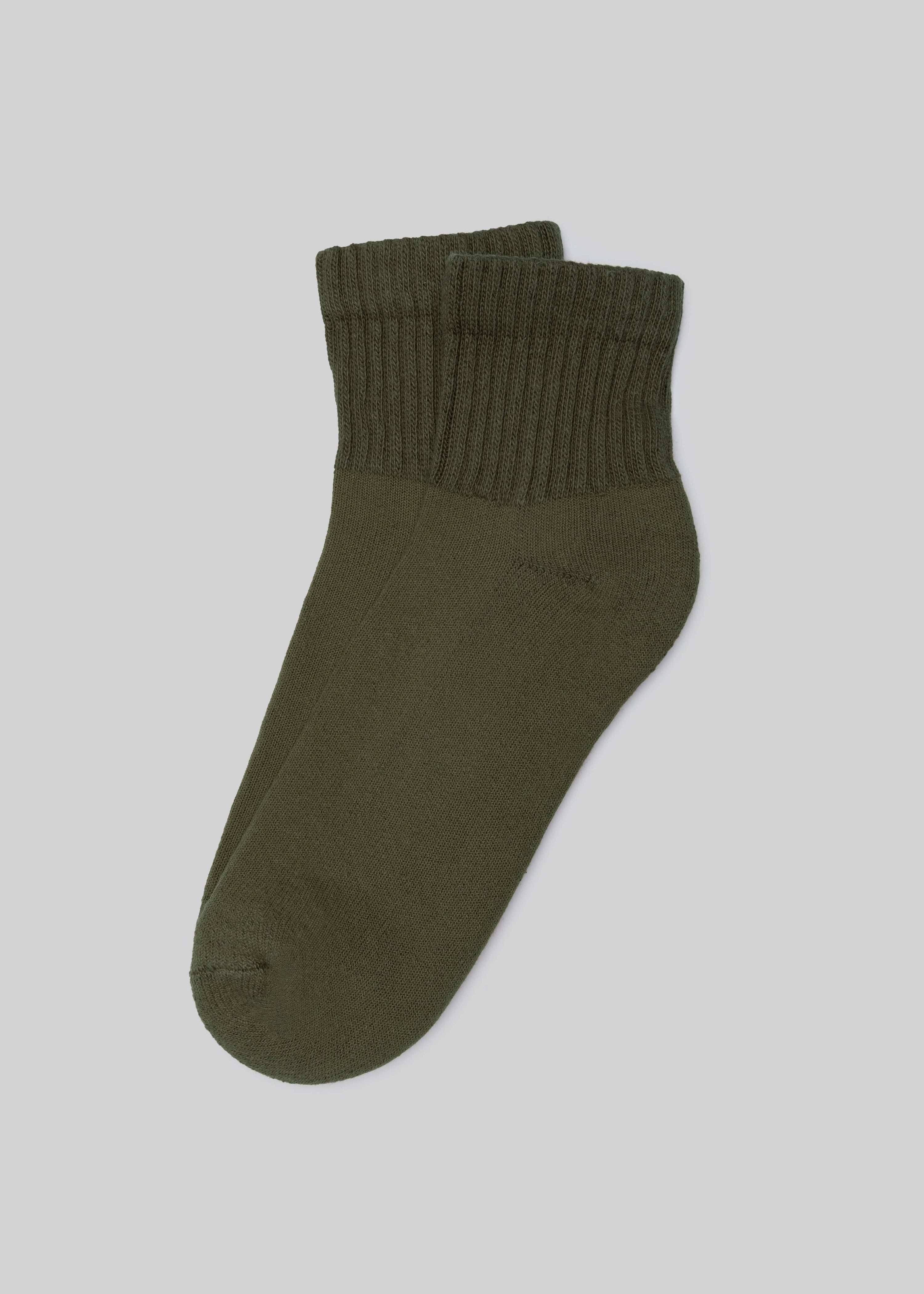 American Trench Socks olive / One Size The Solids Quarter Crew