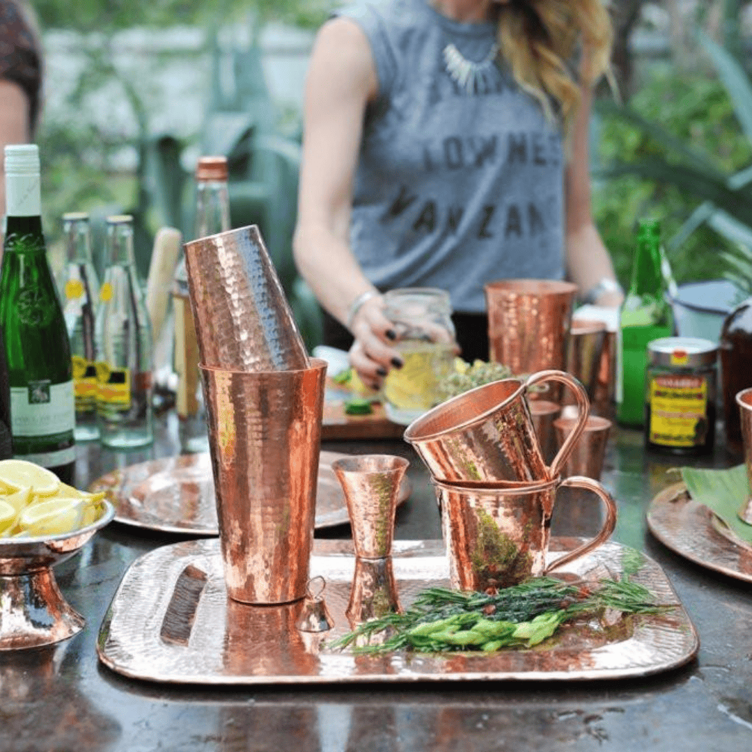 Sertodo Barware &amp; Bar Tools Double-Sided Copper Jigger
