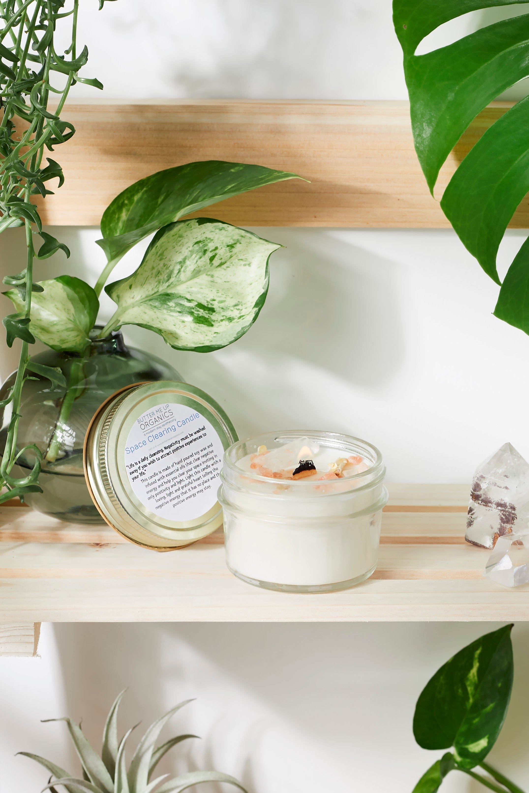 Butter Me Up Organics Metaphysical Space Clearing Candle - Intention Candle