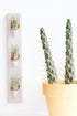 Carter + Rose Speckled White / With Plant Triple Ceramic Wall Planter