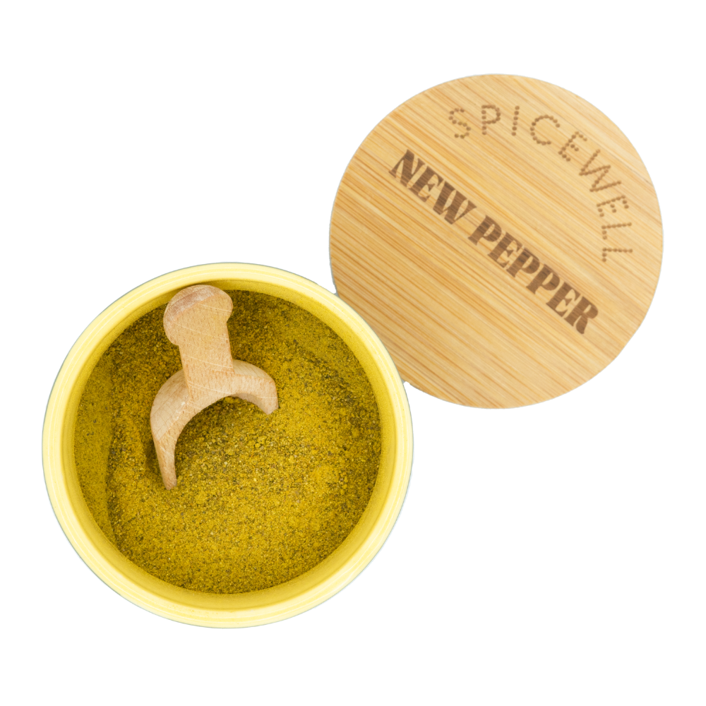Ceramic Salt &amp; Pepper Cellars + Scoops - My American Goods