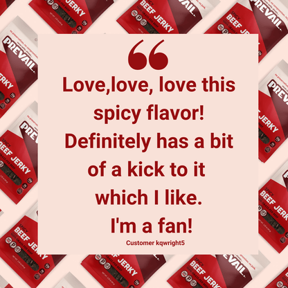 PREVAIL Jerky Jerky Spicy Beef Jerky Single Serve 8 pack