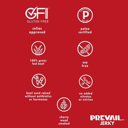 PREVAIL Jerky Jerky Spicy Beef Jerky Single Serve 8 pack