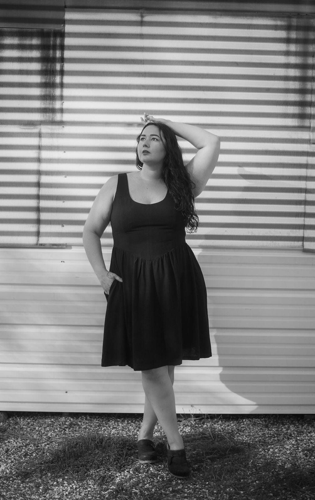 Field Day Dress Agnes dress in Black Linen