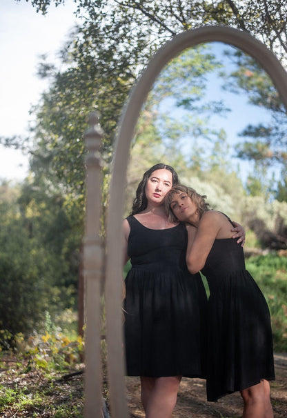 Field Day Dress Agnes dress in Black Linen