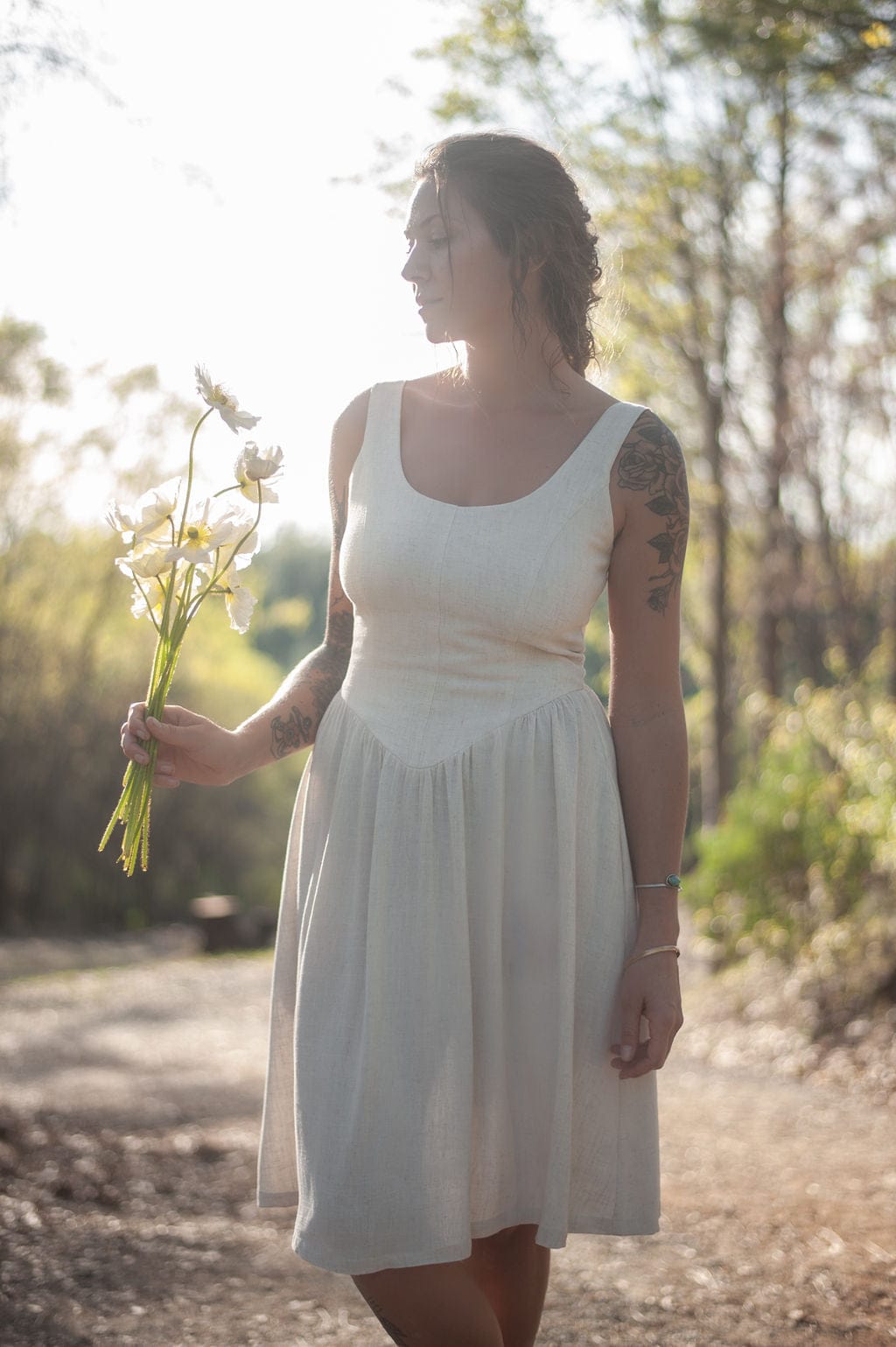 Field Day Dress Agnes dress in Oat Linen