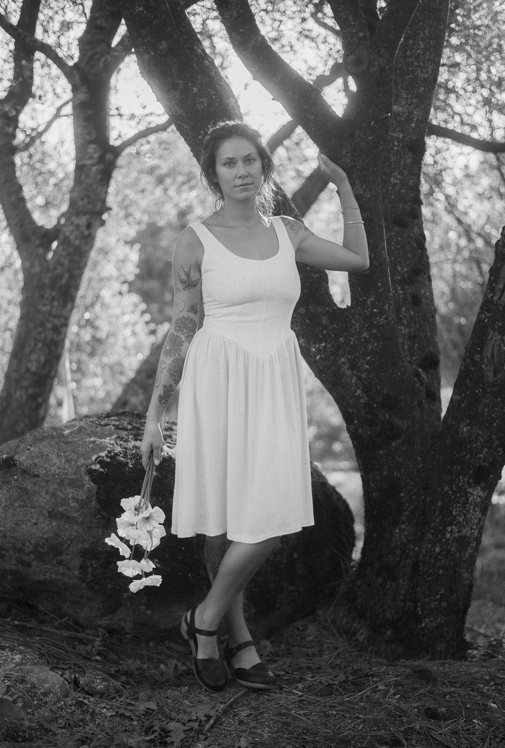 Field Day Dress Agnes dress in Oat Linen