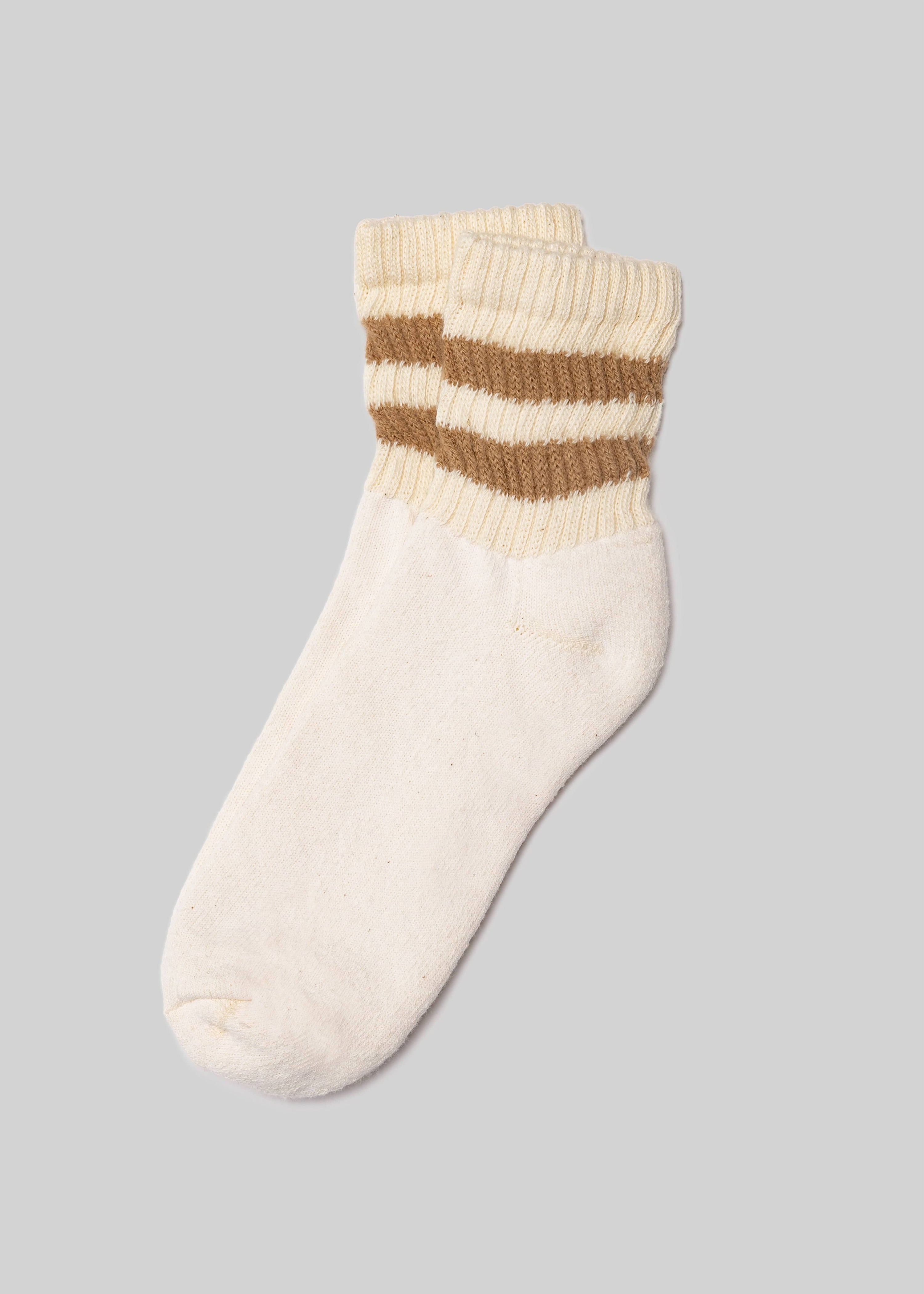 American Trench Socks Acorn / One Size The Mono Stripe Quarter Crew
