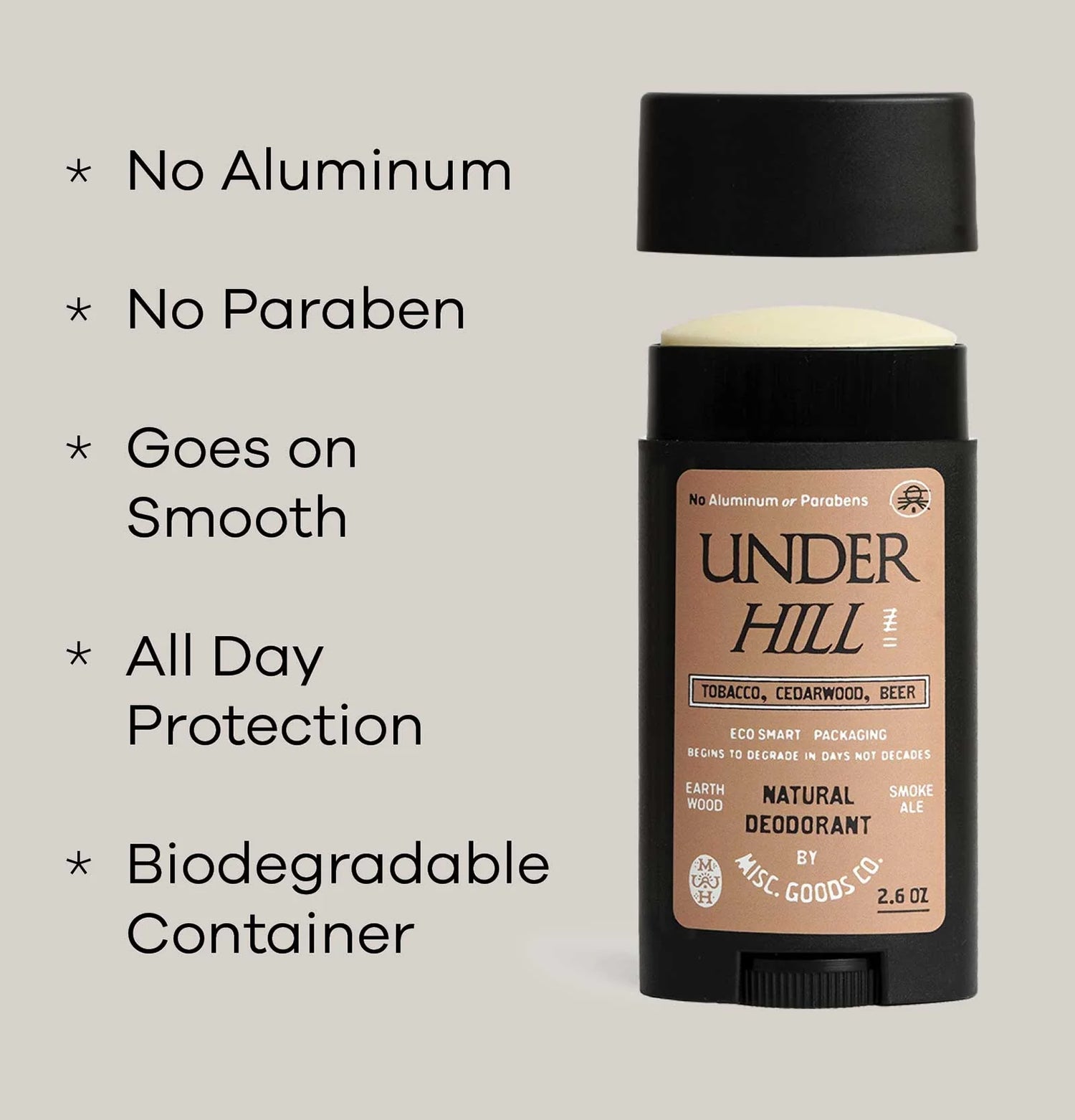 "Underhill" Natural Deodorant