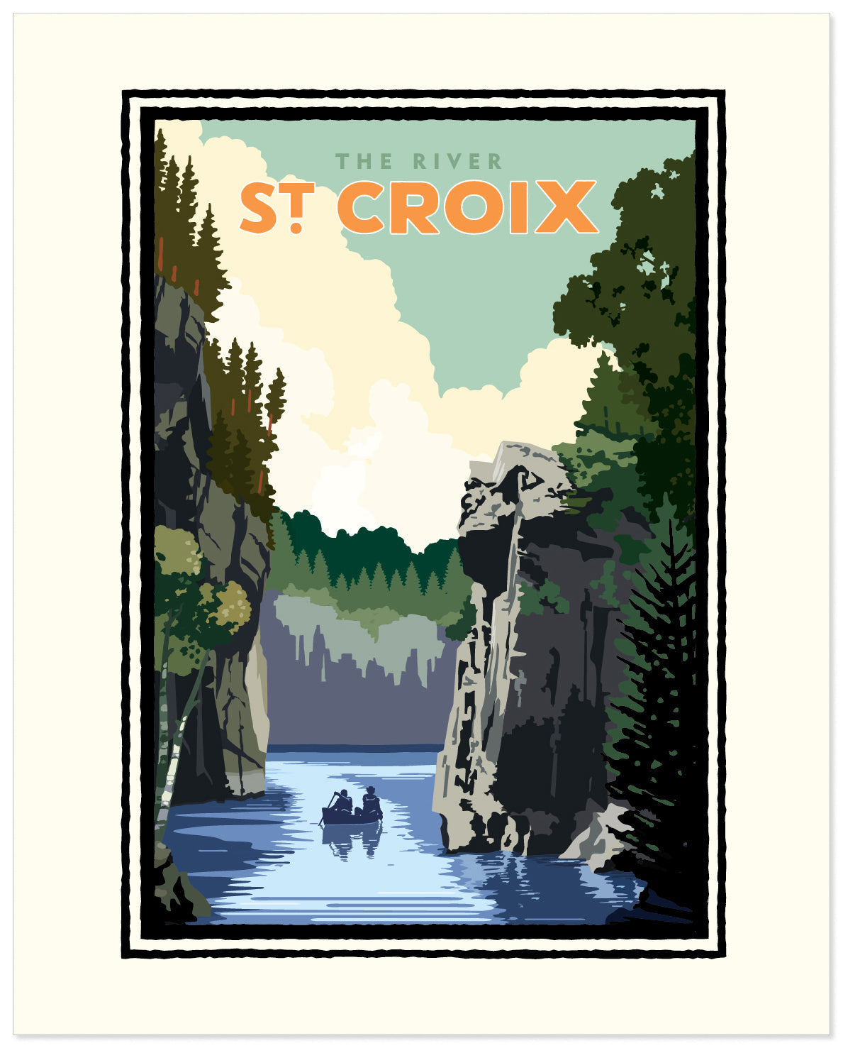 Landmark WI | St. Croix River Art Print - My American Goods