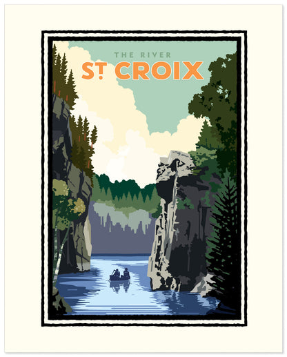 Landmark WI | St. Croix River Art Print - My American Goods