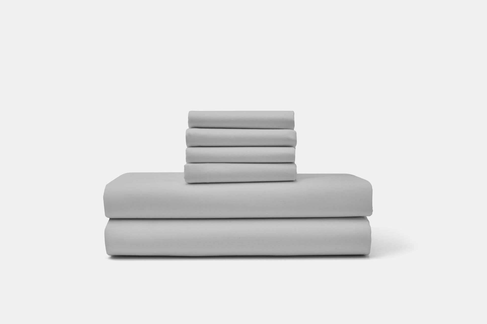 American Blossom Linens Bed Sheets Queen / Steel Grey Cotton Percale Bed Sheet Set