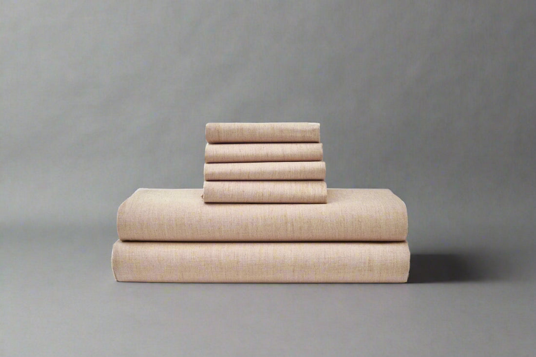 Natural Colored Cotton Bed Sheet Set