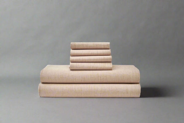 Natural Colored Cotton Bed Sheet Set - My American Goods