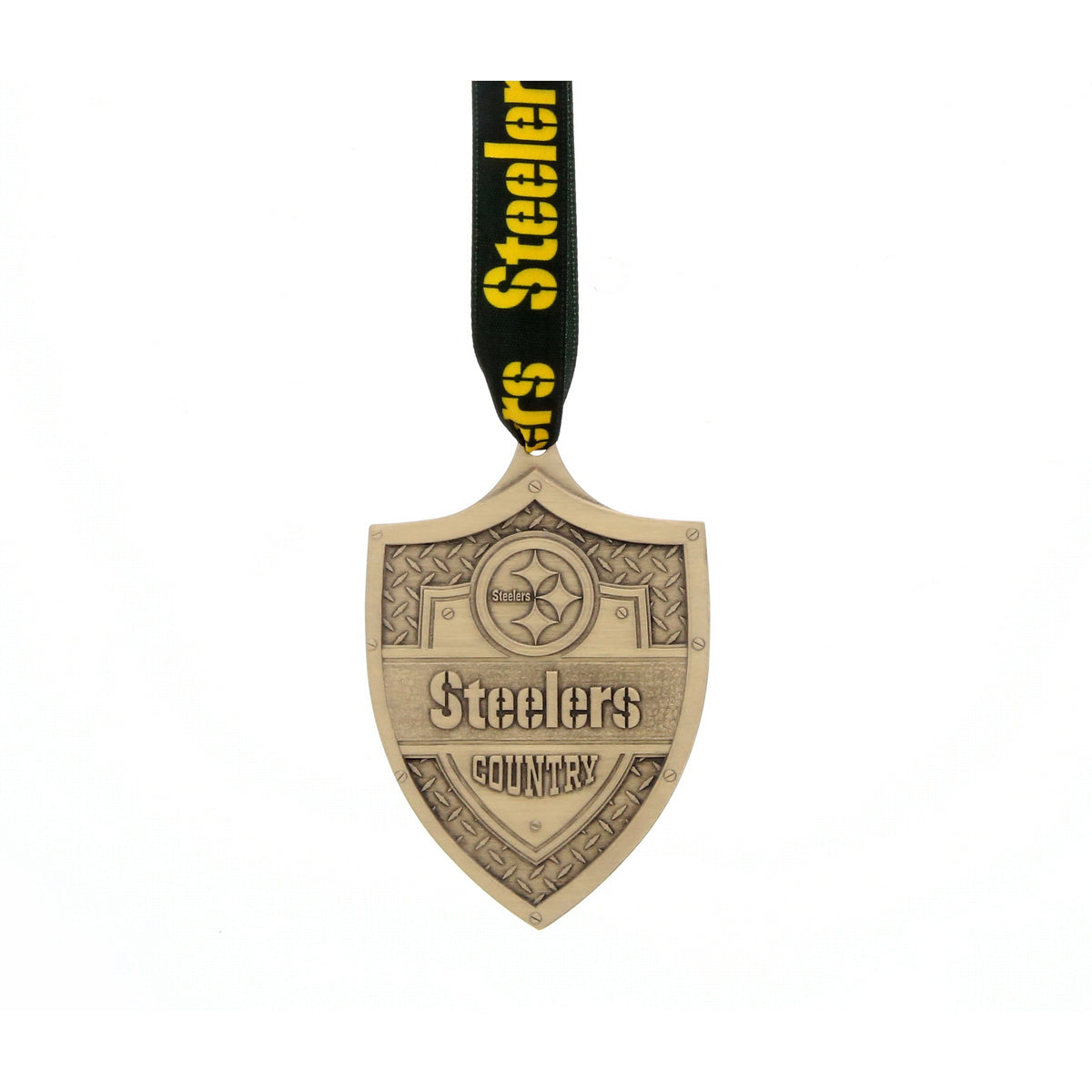 Steelers Country Shield Ornament (Bronze)