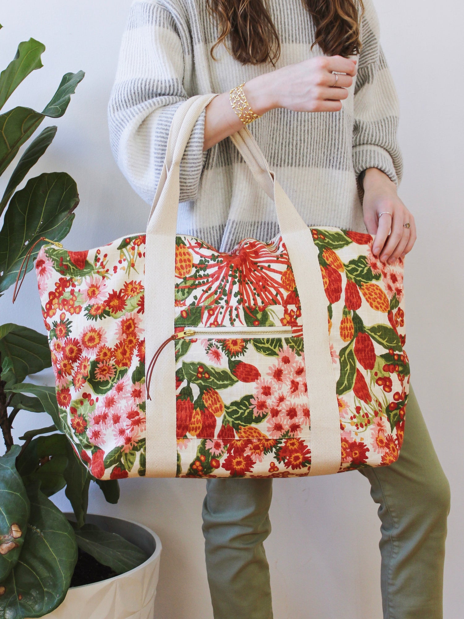 Strawberry Flora Carry On Travel Bag - My American Goods