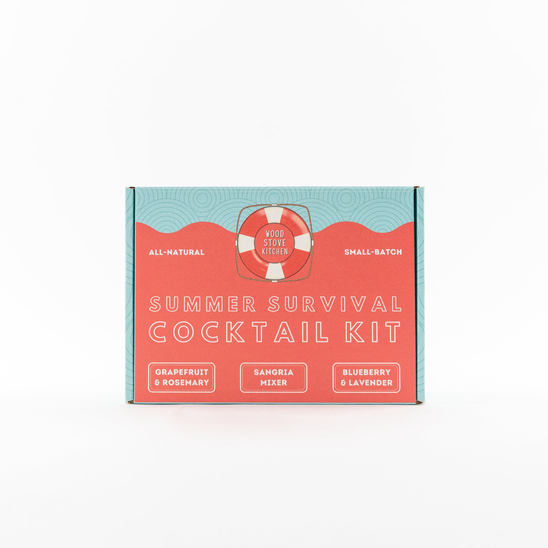 Summer Survival Cocktail Kit - 16oz Grapefruit &amp; Rosemary, 16oz Sangria Mixer, 16oz Blueberry Lavender - My American Goods