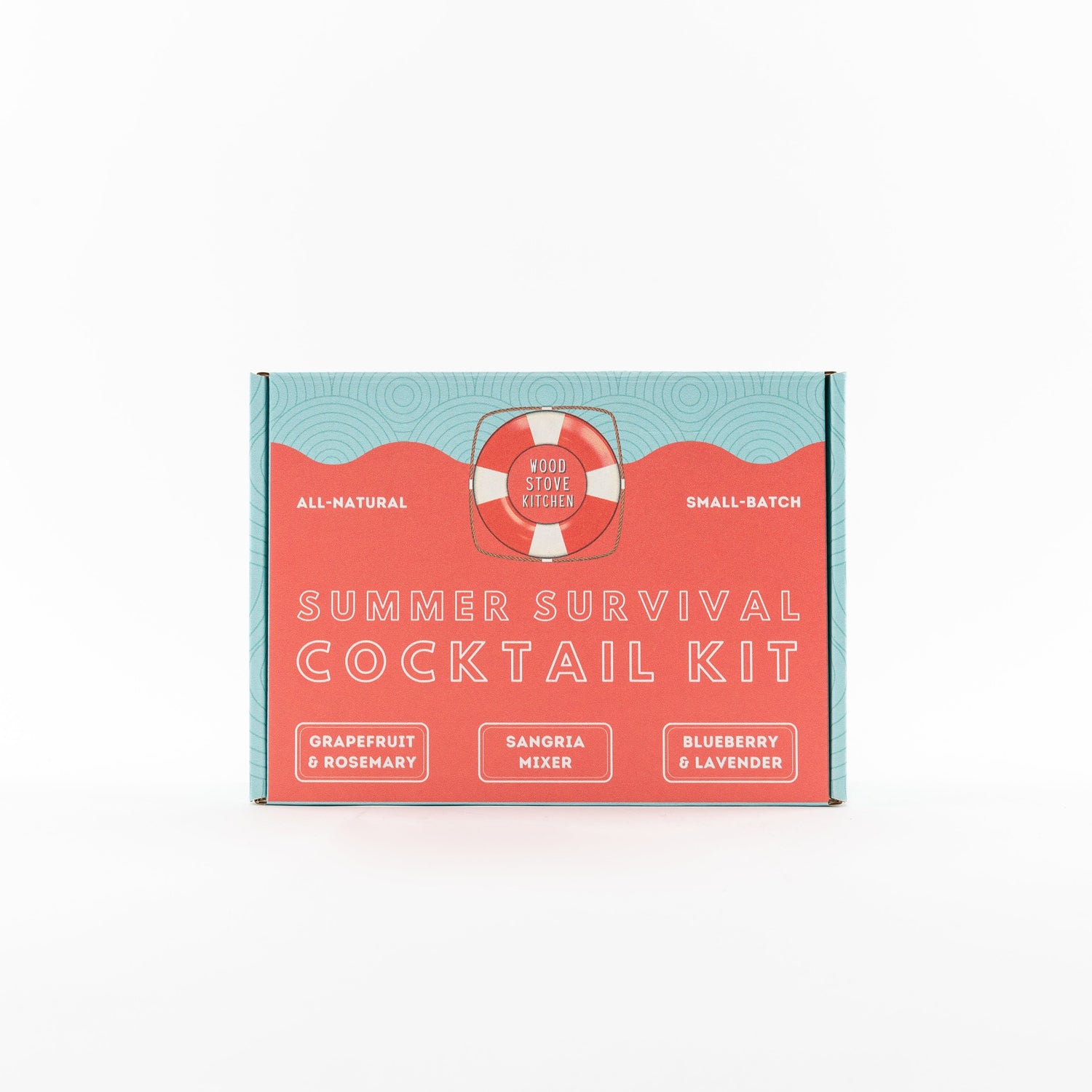 Summer Survival Cocktail Kit - 16oz Grapefruit &amp; Rosemary, 16oz Sangria Mixer, 16oz Blueberry Lavender - My American Goods