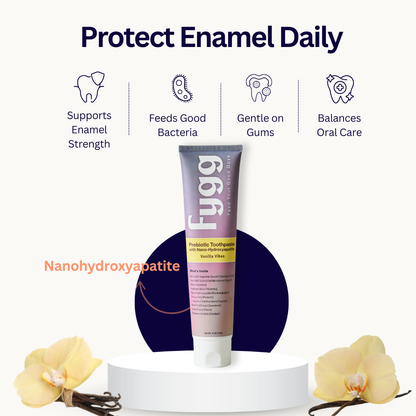 Nano-Hydroxyapatite Toothpaste with Prebiotics | Vanilla Vibes