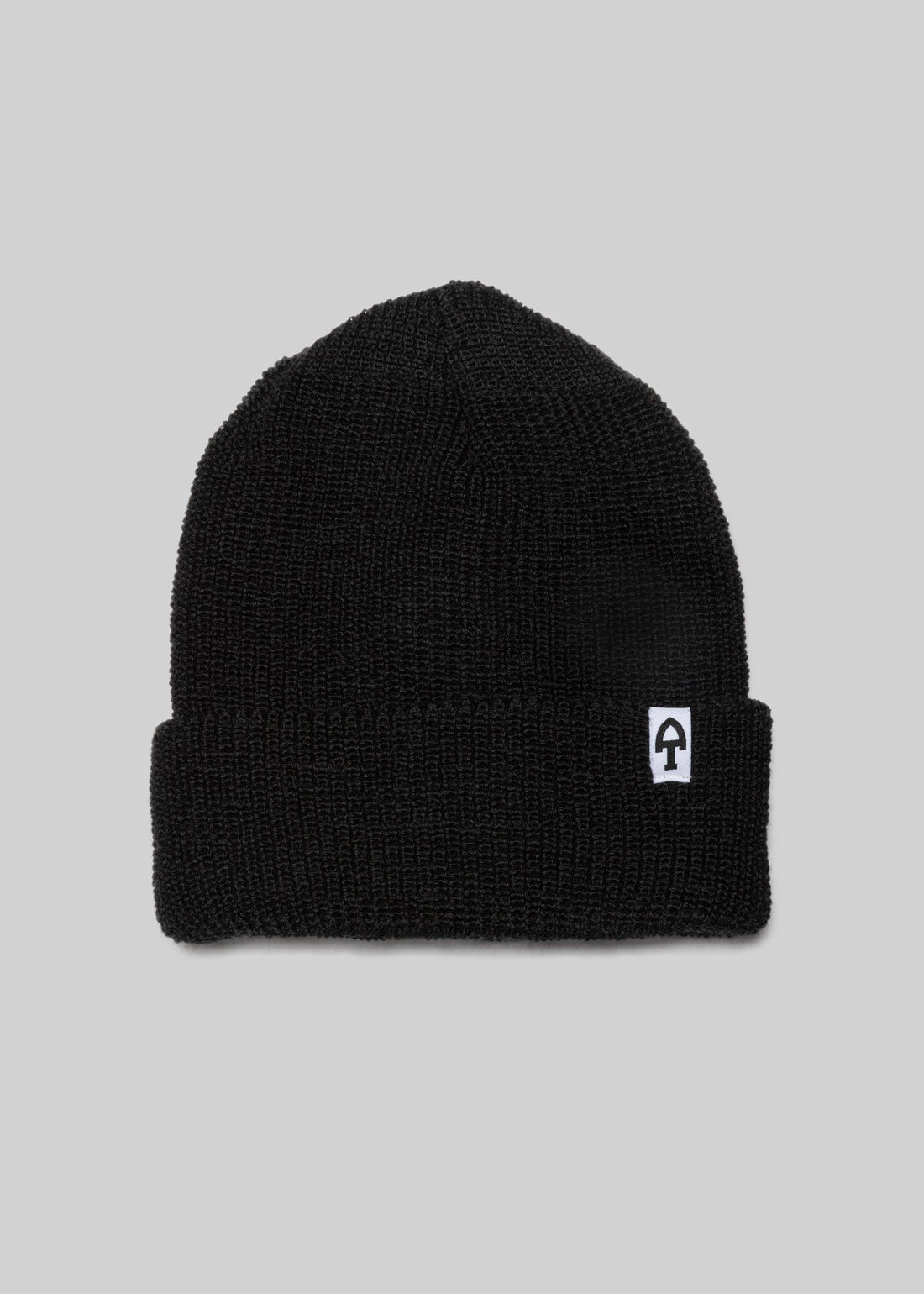 American Trench Accessories black Merino Cardigan Stitch Beanie