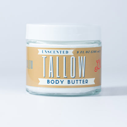 Unscented Tallow Body Butter | Natural Beef Tallow Body Butter