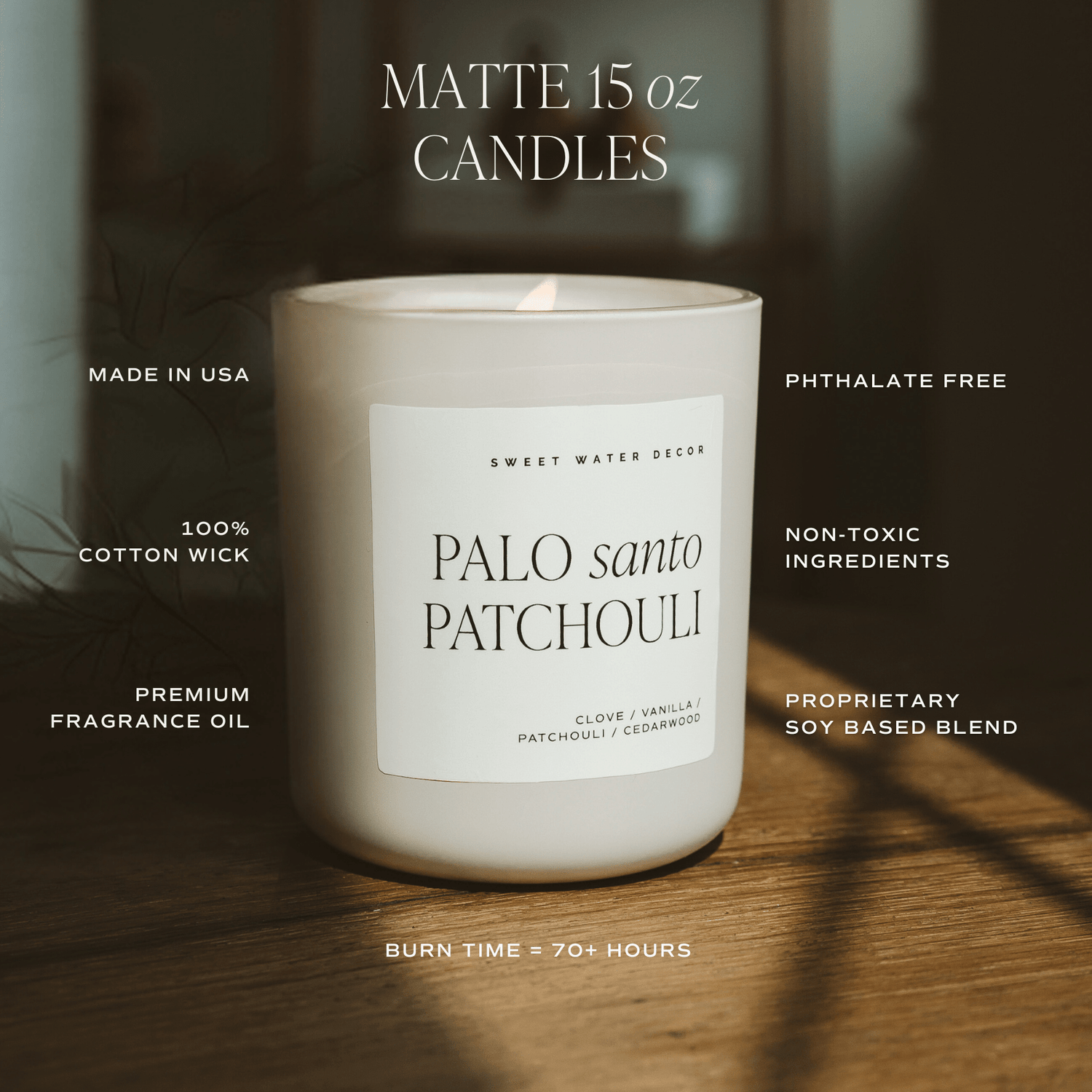 Relax Girl Soy Candle - Tan Matte Jar - 15 oz (Relaxation)