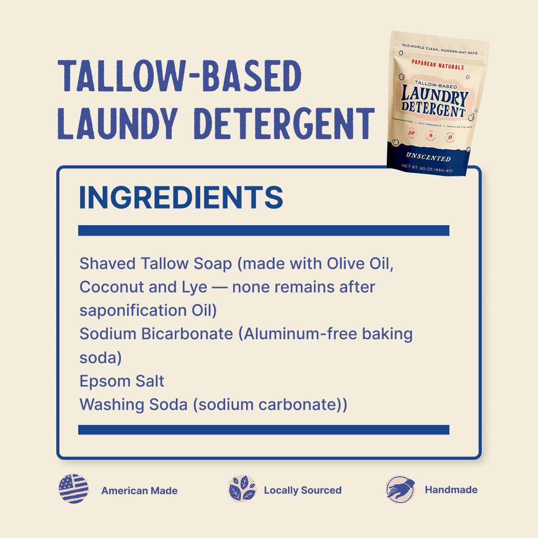 PapaBear Naturals Laundry Detergent - 30 oz