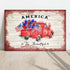 Tailored Canvases Canvas 18x12 inch Medium Premium Gallery Wrapped America The Beautiful Sign II