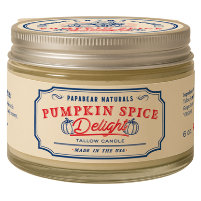 Pumpkin - Tallow Candle - 6 oz
