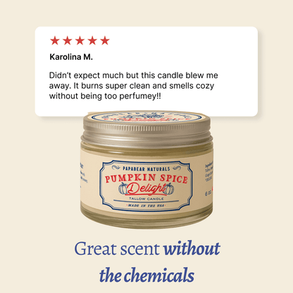 Pumpkin - Tallow Candle - 6 oz