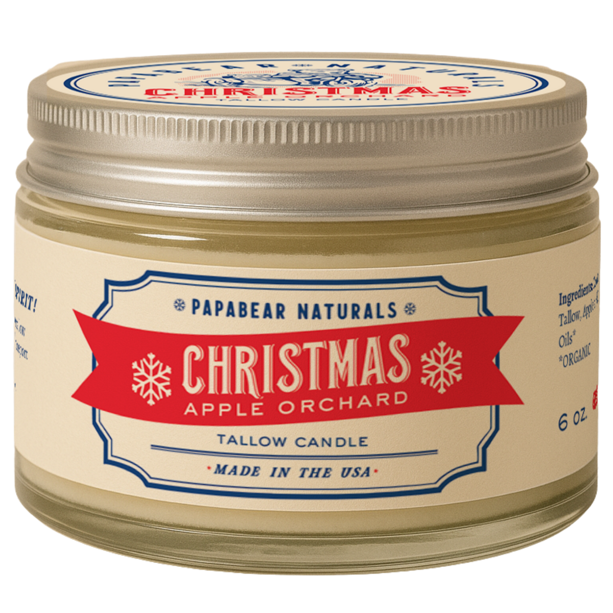 Pumpkin - Tallow Candle - 6 oz