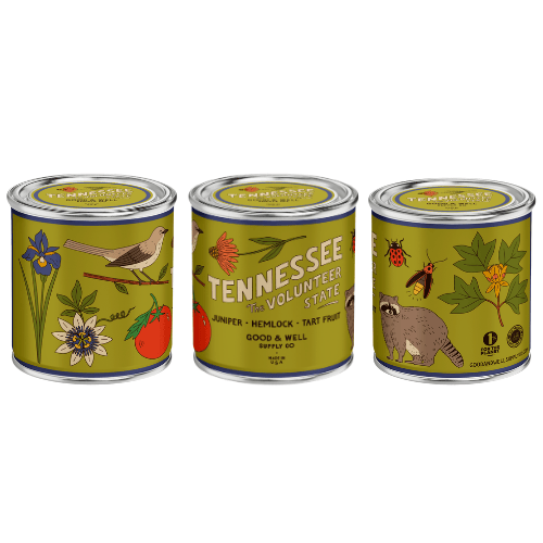 Good &amp; Well Supply Co Candles Half Pint / 8oz / Cotton Wick Tennessee State Candle