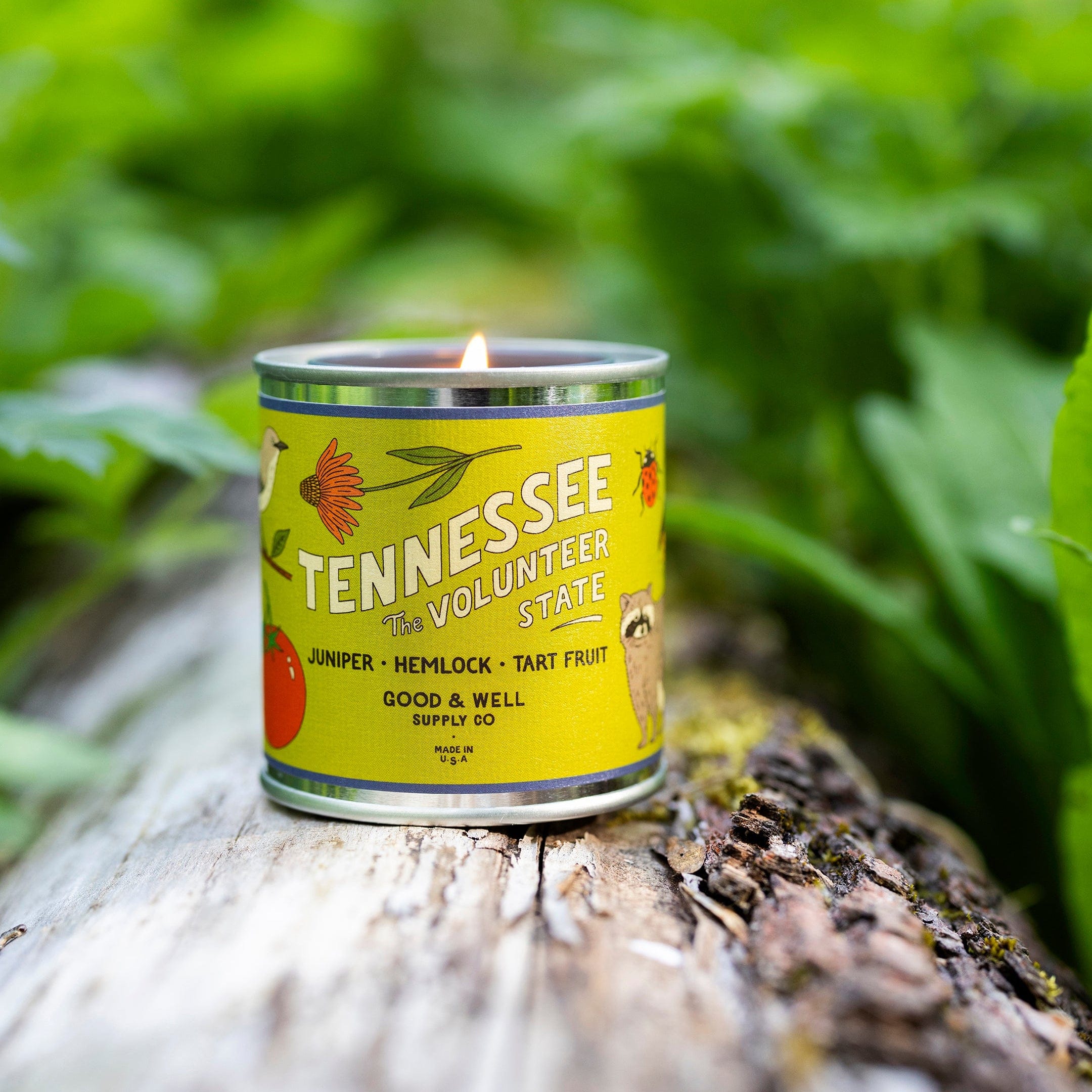 Good &amp; Well Supply Co Candles Half Pint / 8oz / Cotton Wick Tennessee State Candle